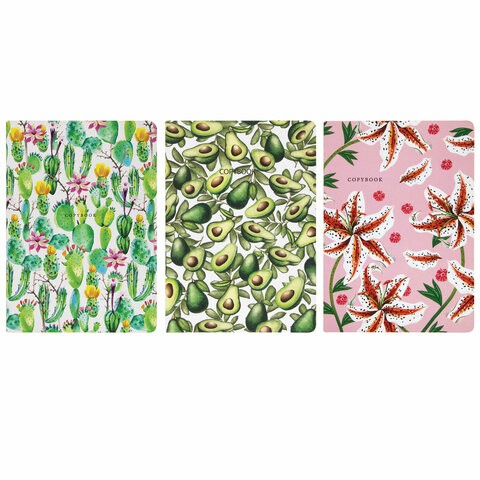 Тетради А5 Brauberg SoftTouch Flora 40 листов, (3 шт) 403798 цена за 2 шт , 